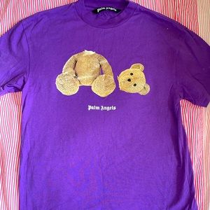 Palm angels purple bear t shirts